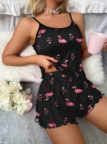 Ensemble Pyjama Flamingo Love